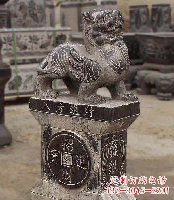 山西仿古石雕貔貅雕塑