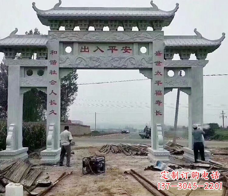山西仿古石牌坊石雕