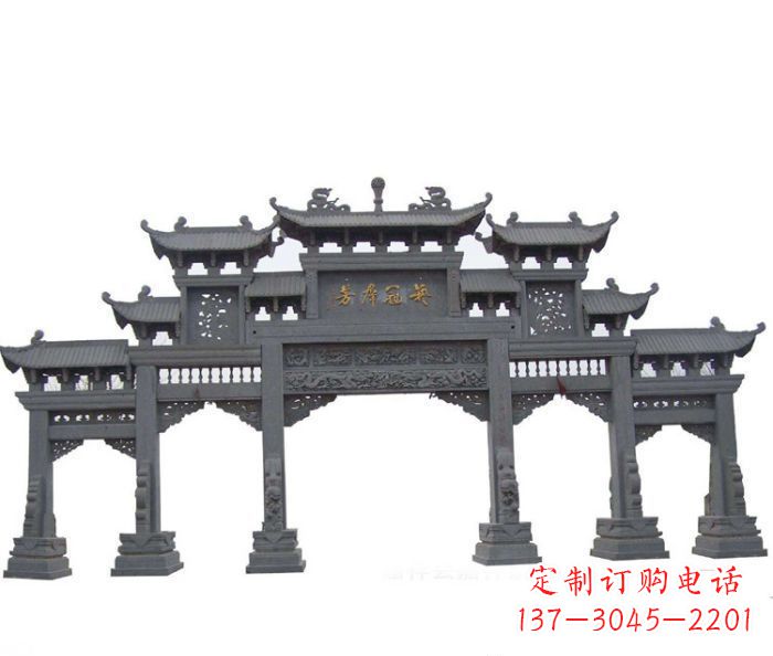 山西产品名称仿古牌坊石雕