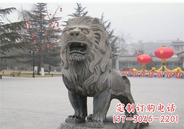山西仿古西洋狮子石雕