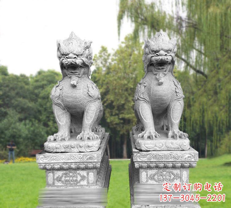 山西复古仿古麒麟石雕