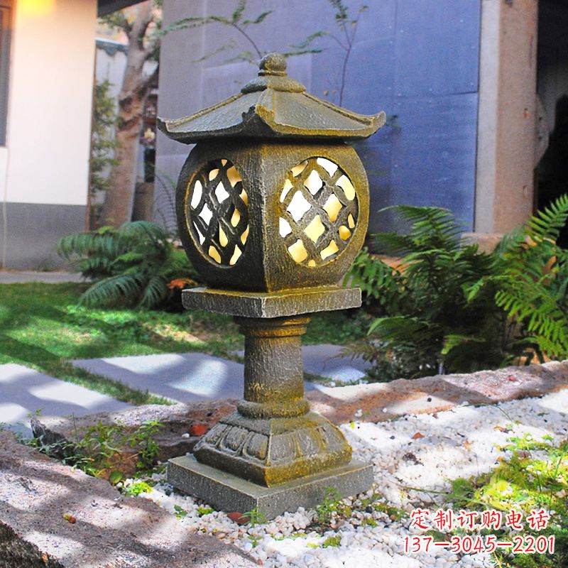 山西仿古庭院石雕灯笼,精美雕刻点亮家园