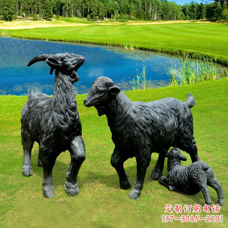 山西仿真黑山羊雕塑