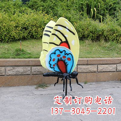山西大号黄色蝴蝶雕塑