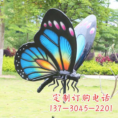 山西蓝蝴蝶雕塑-让你的室内空间焕发生机