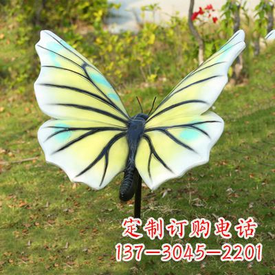 山西色彩丰富的仿真蝴蝶雕塑