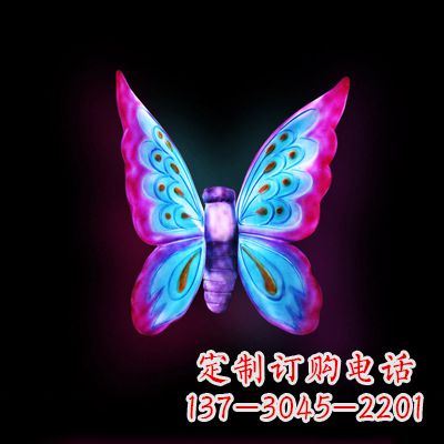 山西璀璨发光蝴蝶雕塑