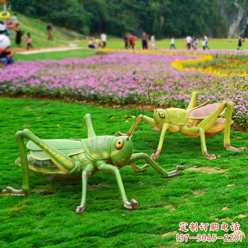 山西精美蝗虫雕塑摆件