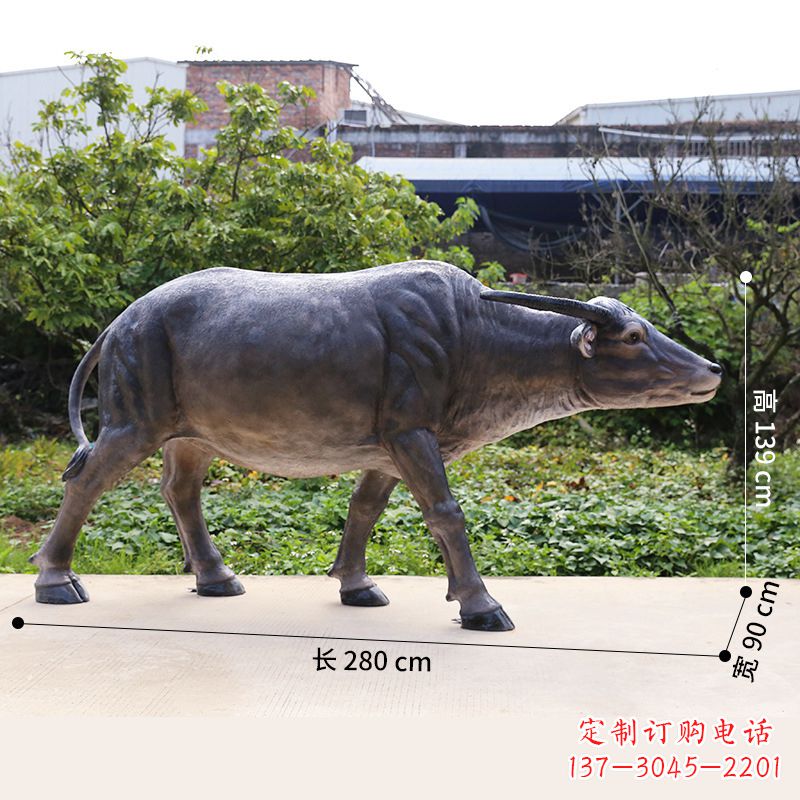 山西仿真水牛雕塑