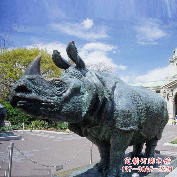 山西高端犀牛铜雕艺术品