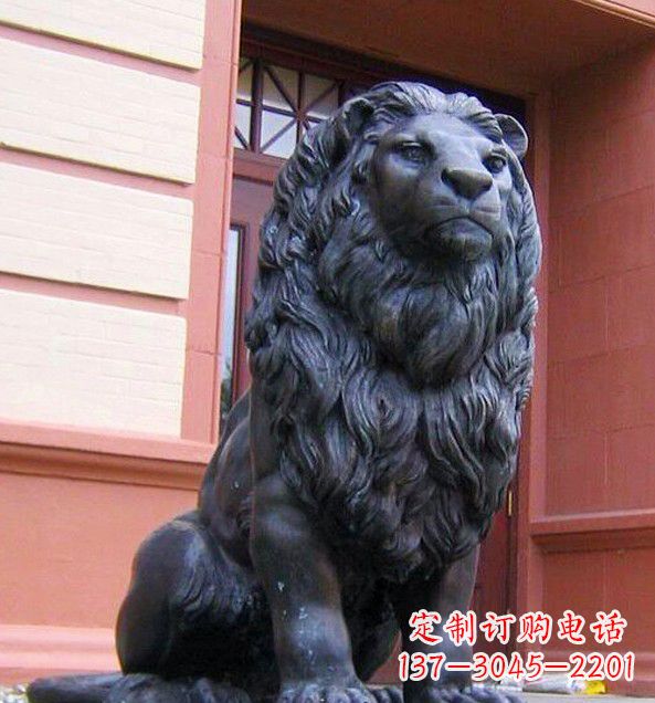 山西非洲狮子铜雕塑精美雕刻,精美绝伦