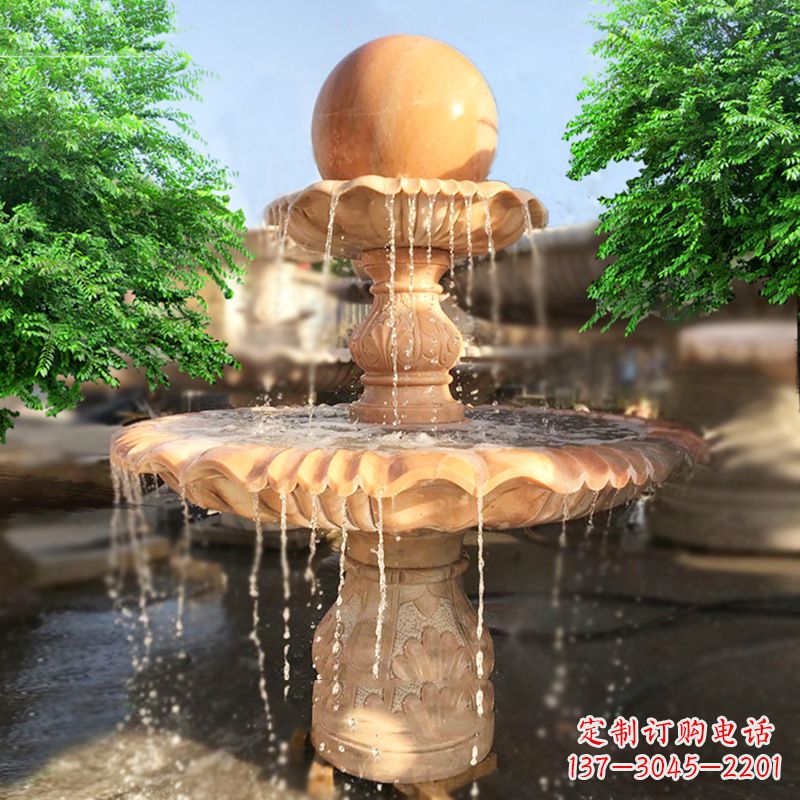 山西精致别致的风水球雕塑
