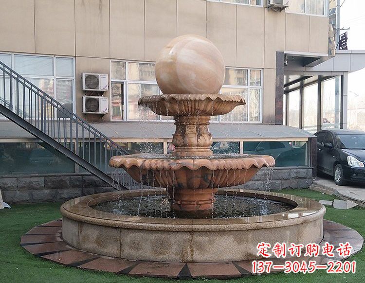 山西独特的风水球石雕