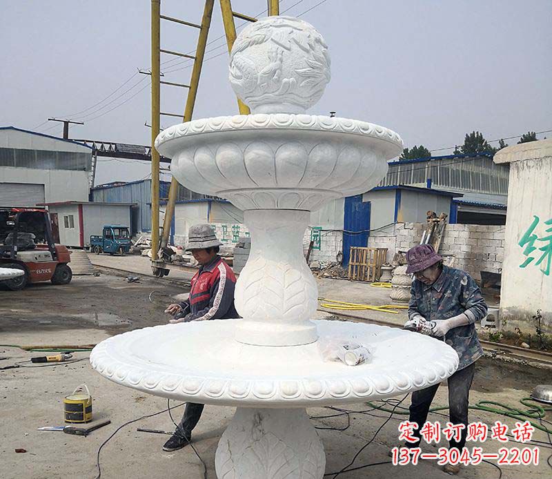 山西风水球喷泉石雕塑