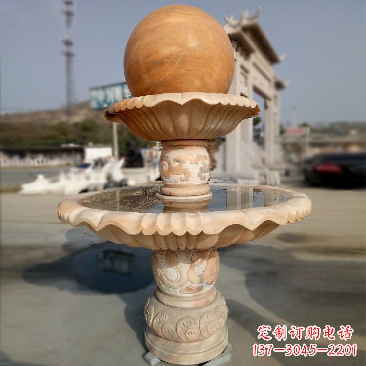 山西精致的风水球石雕塑