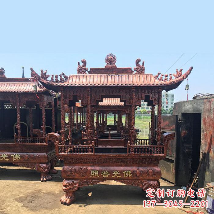 山西精美铜香炉雕塑