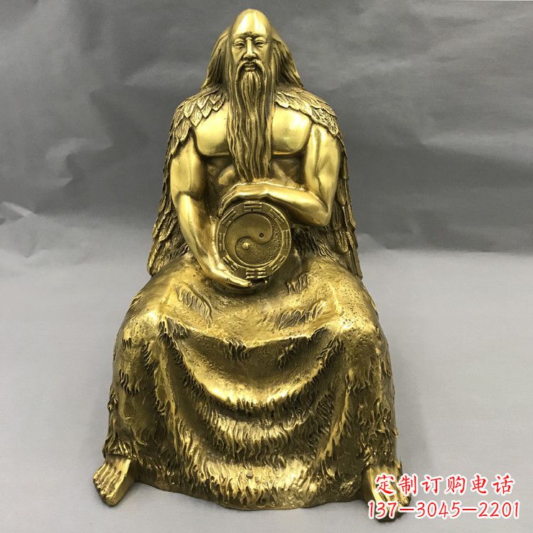 山西伏羲·神话传说铜雕塑
