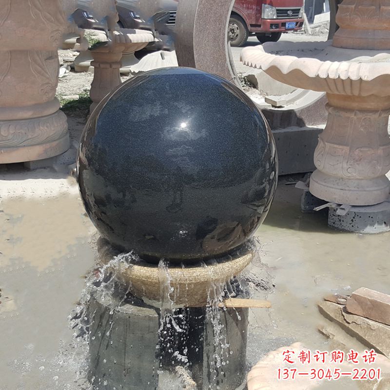 山西福建风水石球雕塑