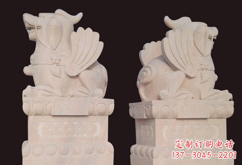 山西福星象征吉祥幸福高照貔貅石雕