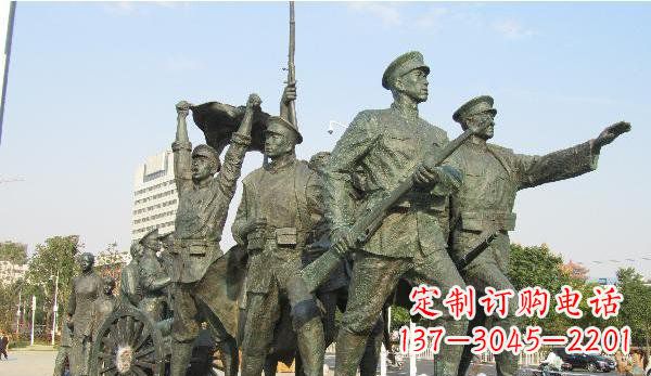 山西纪念革命先烈的战士雕塑
