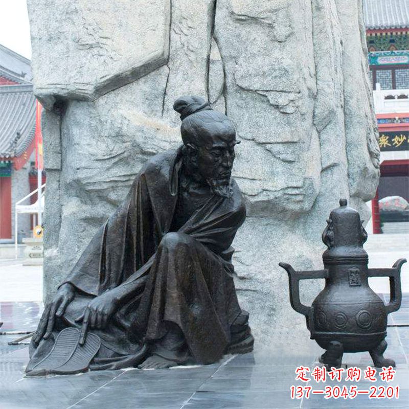 山西中国医史传承葛洪炼丹情景雕塑