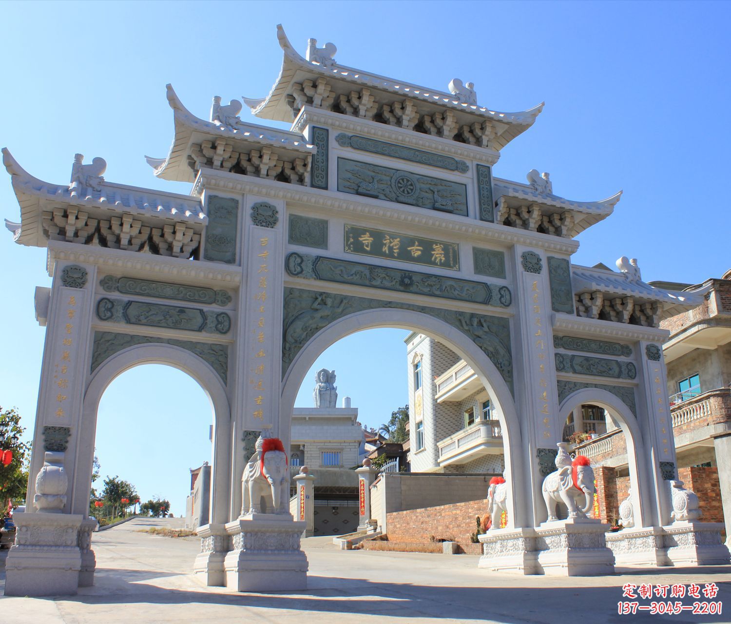 山西个性石雕牌坊楼