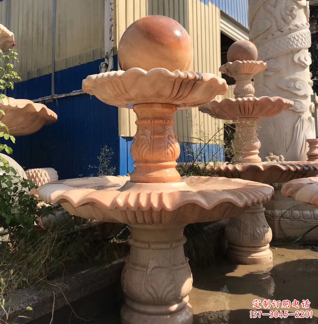 山西各类石雕风水球