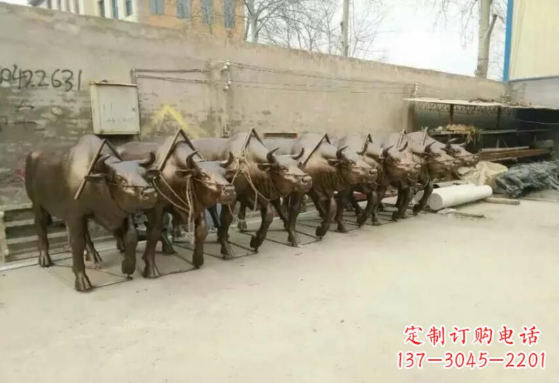 山西艺术之作,牛雕塑