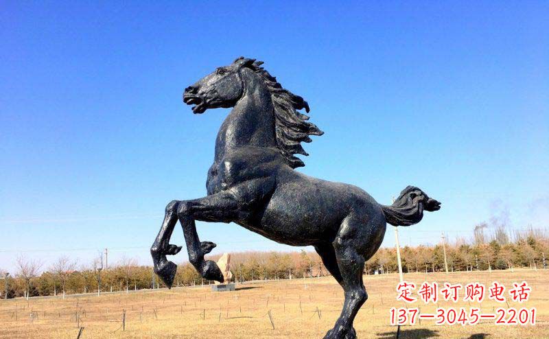 山西精美铜雕奔马动物雕塑