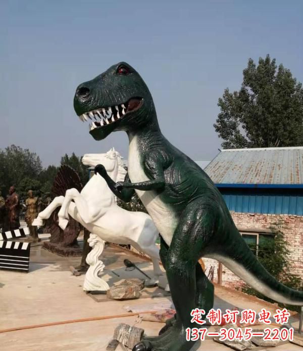 山西玻璃钢仿真恐龙雕塑