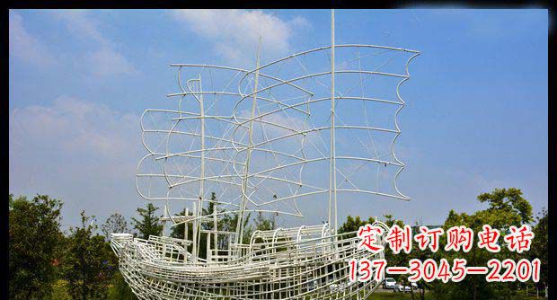 山西唯美不锈钢帆船雕塑