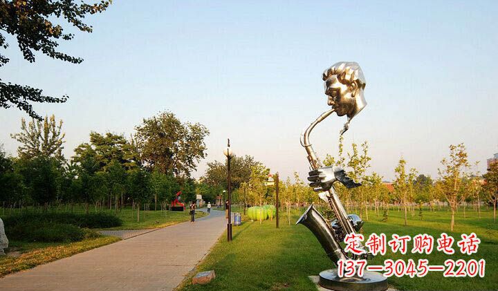 山西不锈钢萨克斯抽象雕塑