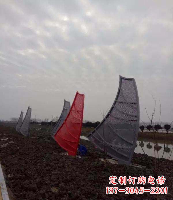 山西不锈钢抽象帆船雕塑