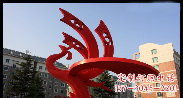 山西不锈钢凤凰雕塑