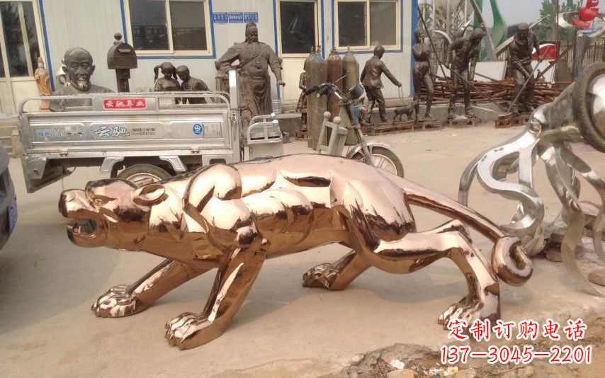 山西中领雕塑出品不锈钢动物雕塑