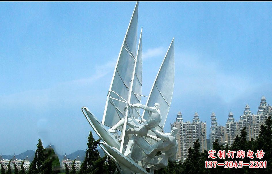 山西不锈钢帆船比赛雕塑