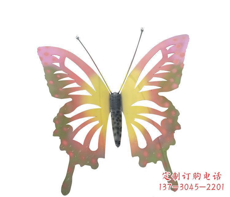 山西梦幻缤纷不锈钢蝴蝶摆件雕塑