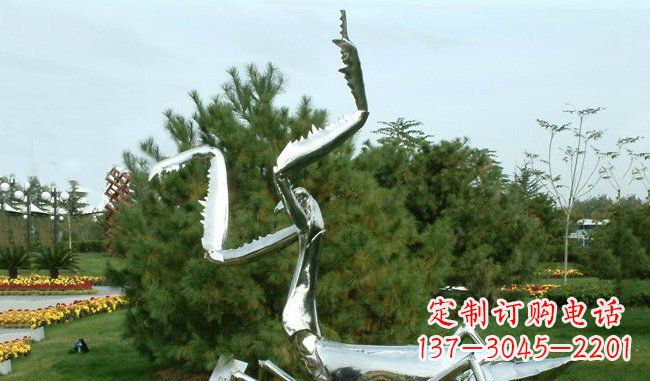 山西不锈钢螳螂雕塑