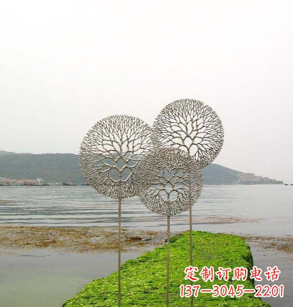 山西 迷人的不锈钢蒲公英雕塑