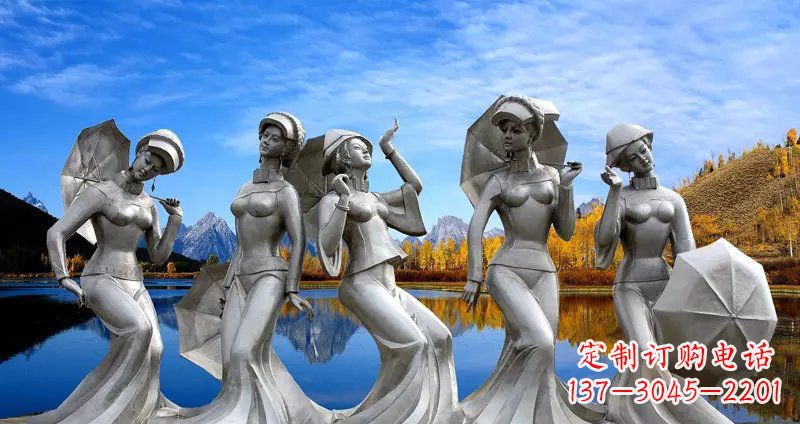 山西现代少女雕塑