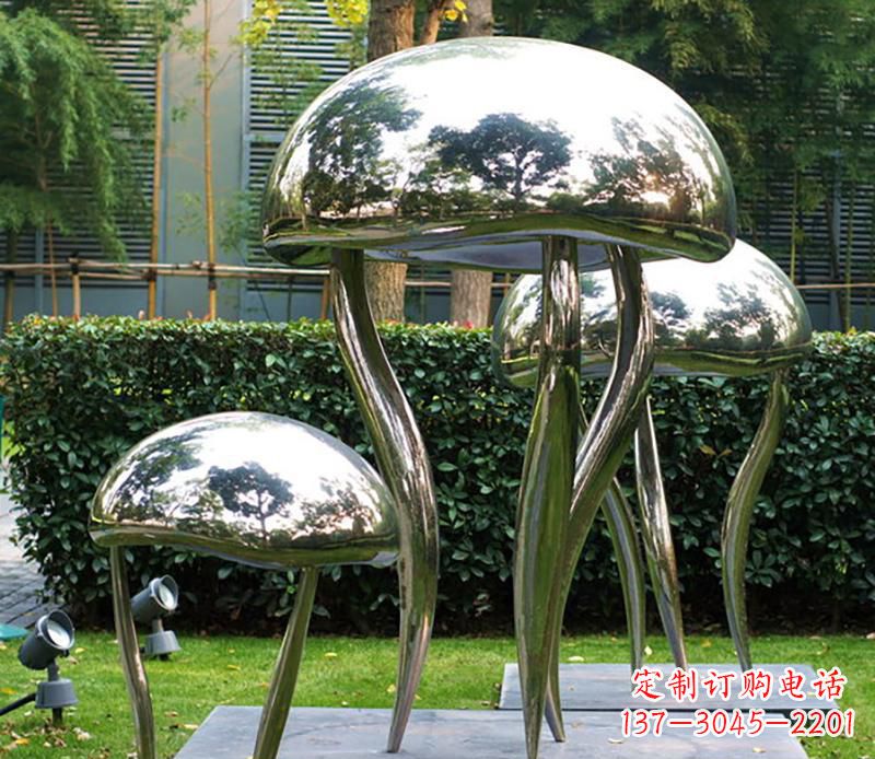 山西艺术水母不锈钢雕塑