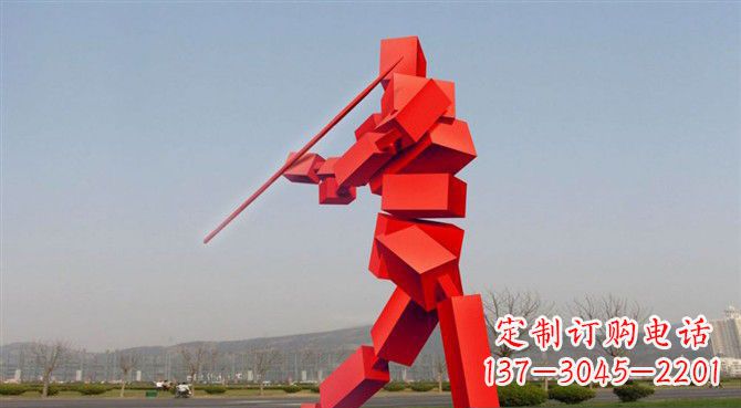 山西定制不锈钢标枪雕塑
