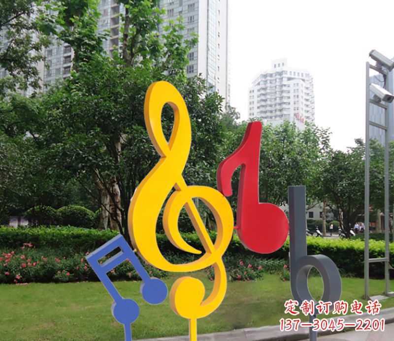 山西不锈钢音符雕塑-引领您的心情旋律