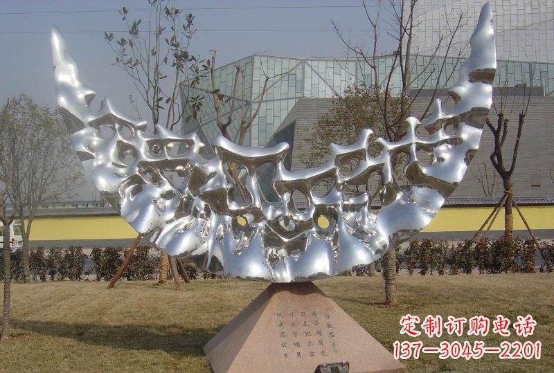 山西新款不锈钢月亮景观雕塑