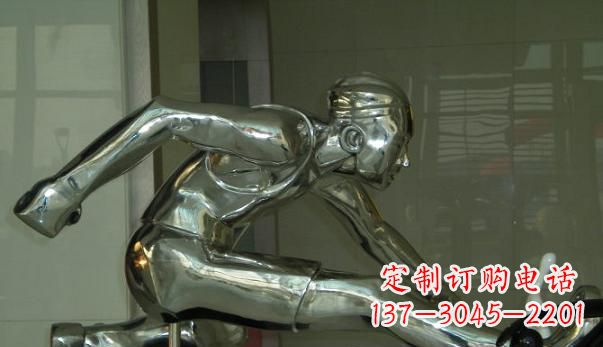 山西不锈钢运动员雕塑