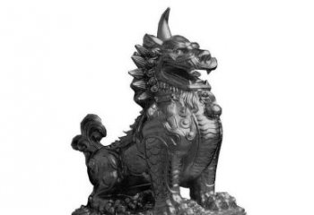 山西独角兽铜雕塑，精美细腻传统工艺