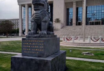 山西法院神兽獬豸雕塑--正大光明庇护激励雕塑