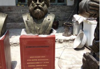 山西欣赏历史，珍藏马克思头像雕塑