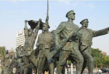 山西纪念革命先烈的战士雕塑