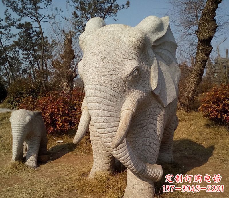 山西精美大象雕塑